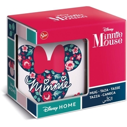 Taza En Caja Regalo Minnie Mouse Flores 325 Ml