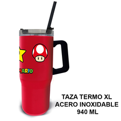 Super Mario - Taza Termo Xl Acero Inoxidable 940 Ml