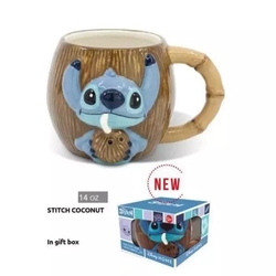 Taza Ceramica 3D 420Ml Stitch Coconut