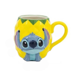 Taza Ceramica 3D 415Ml Stitch Pineapple