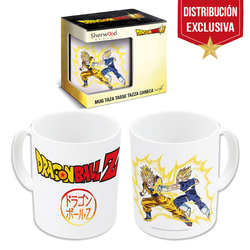 Dragon Ball - Taza De 325 Ml Blanca Lucha (Distr. Exclusiva)