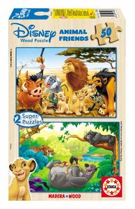 Animals friends 2 puzzles madera/50 piezas