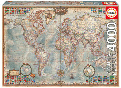 MUNDO, MAPA POLITICO.(PUZZLE 4000)