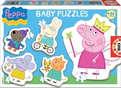 PEPPA PIG BABY PUZZLES.(5 PUZLES/3,4,5 PZAS)