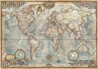 Mundo, mapa politico Puzzle 1500 piezas