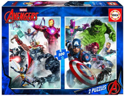 MARVEL MANIA PUZZLE 2X500 PEZAS