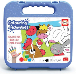 JEU 20 ANIMAUX DE LA FERME COLOURING ACTIVITIES
