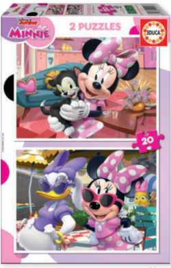 MINNIE MOUSE PUZLE 2X20 PECES