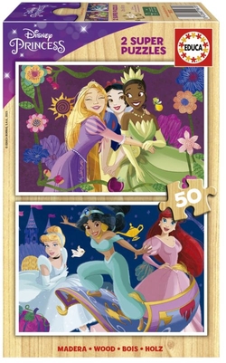 DISNEY PRINCESS CHILDREN'S PUZZLE 2X50 PIECES