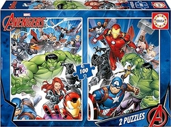 PUZLE INFANTIL AVENGERS 2X100 PECES