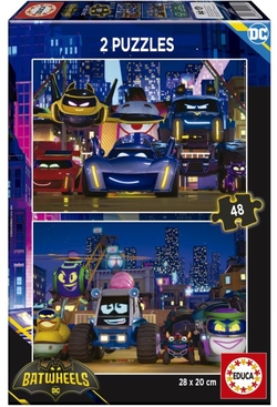 BATWHEELS PUZZLE 2X48 PIECES