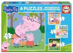 PUZZLE PROGRESIVO PEPPA PIG 6 9 12 16 PIEZAS
