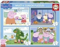 PUZZLE PROGRESIVO JUNIOR PEPPA PIG 20 40 60 80 PIEZAS