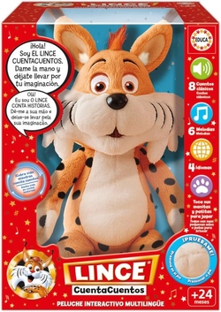 PELUCHE INTERACTIVO LINCE CUENTACUENTOS 4 IDIOMAS