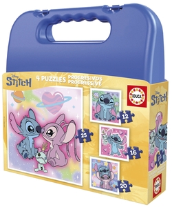 PUZZLE PROGRESIVO STITCH 12 16 20 25 PIEZAS