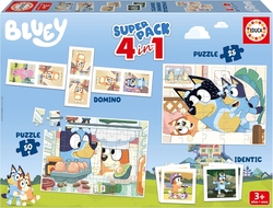 SUPERPACK BLUEY 4 EN 1 BLUEY PUZZLES Y JUEGOS