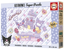 PUZZLE 100 PIEZAS MADERA HELLO KITTY KUROMI