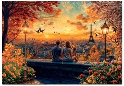 PUZZLE 1500 PIEZAS ENAMORADOS EN PARIS