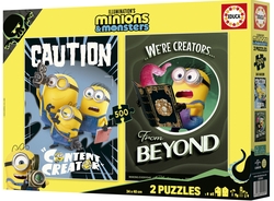 PUZZLE 2X500 PIEZAS MINIONS & MONSTERS