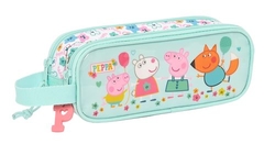 ETUI DOUBLE PEPPA PIG COSY CORNER 21X8X6CM