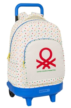 MOCHILA GDE. C/RODAS EXT. BENETTON TOPITOS 33X45X22CM