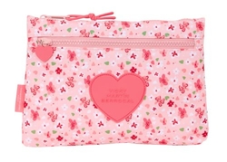 GDE EVERYTHING HOLDER. 2 VMB IN BLOOM ZIPPERS 23X16X3CM