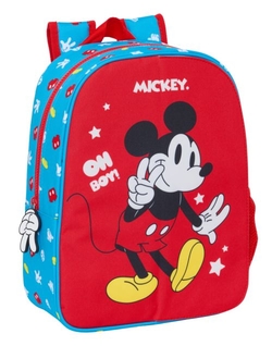 MOCHILA INFANTIL AD CARRO FRO-INT MICKEY MOUSE 26X34X11CM