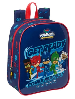 MOCHILA GARDERIA ADAPT.CARRO PJMASKS READY 22X27X10CM