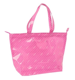 BOLSO SHOPPING BARBIE LOGOMANIA ROSA 54X35X17CM