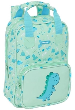 MOCHILA INFANTIL CON ASAS SAFTA PREESCOLAR DINO 20x28x8cm