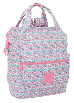 MOCHILA CON ASAS RECI PORTATIL 13 MOOS FLORES 27X40X19CM