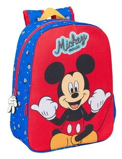 MOCHILA INFANTIL ADAPTABLE CARRO FRONT-INTER MICKEY MOUSE GOOD DAY 26x34x11cm