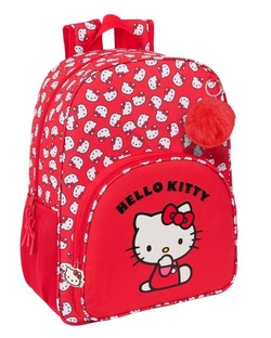 MOCHILA ADAPTABLE CARRO HELLO KITTY ICONIC 33x42x14cm