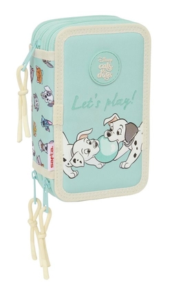 PLUMIER TRIPLE 37 PIEZAS CATS & DOGS 12,5x19,5x5,5cm