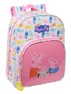 MOCHILA INFANTIL ADAPTABLE CARRO PEPPA PIG BABY PIG 26x34x11cm