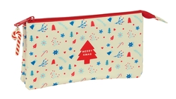 PORTATODO TRIPLE ICONOS MERRY XMAS 22x12x3cm