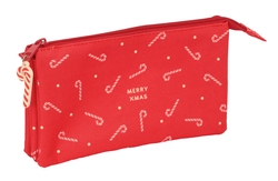 PORTATODO TRIPLE CARAMELOS MERRY XMAS 22x12x3cm