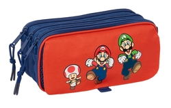 PORTATODO TRIPLE BIG SUPER MARIO MAMMA MIA 21,5x10x8cm