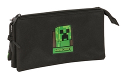 PORTATODO TRIPLE MINECRAFT 22x12x3cm