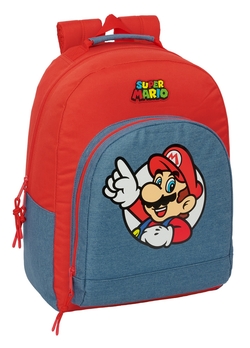 MOCHILA ADAPTABLE A CARRO SUPER MARIO 32x42x15cm