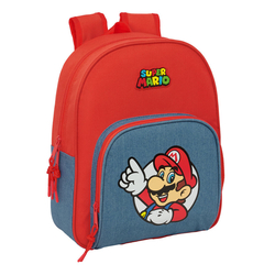MOCHILA INFANTIL ADAPTABLE A CARRO SUPER MARIO 28x34x10cm