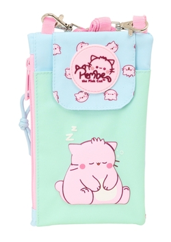 MONEDERO PORTAMOVIL PEMBE THE PINK CAT 10x19cm