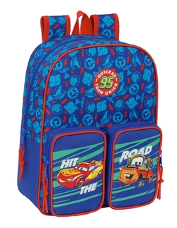 MOCHILA INFANTIL ADAPTABLE CARRO CARS 27x33x10cm