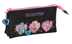 PORTATODO TRIPLE MONSTER HIGH 22x12x3cm
