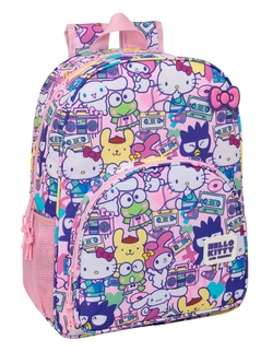 MOCHILA ADAPTABLE A CARRO HELLO KITTY & FRIENDS 33x42x14cm