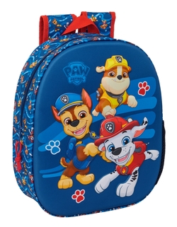 MOCHILA 3D PAW PATROL 27x33x10cm