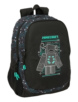 Mochila Screen Minecraft 44Cm Adaptable