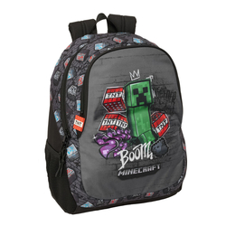 MOCHILA ADAPTABLE A CARRO MINECRAFT GRAFFITI 32x44x16cm