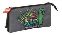 PORTATODO TRIPLE MINECRAFT GRAFFITI 22x12x3cm