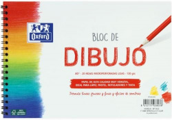 BLOCO DESENHO ESPIRAL A4+ 20H 120G COM RECUADRO ENRI